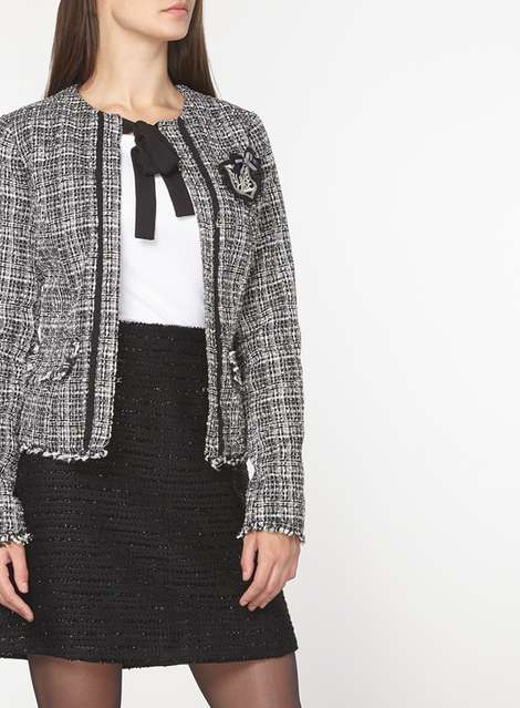 **Tall White Bouckle Jacket